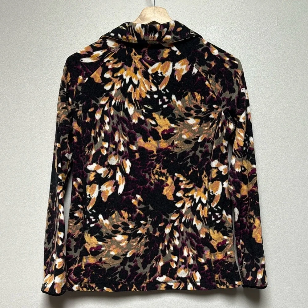 Columbia Vibrant Pattern Lightweight Fleece Pullover Size L - Picture 2 of 4
